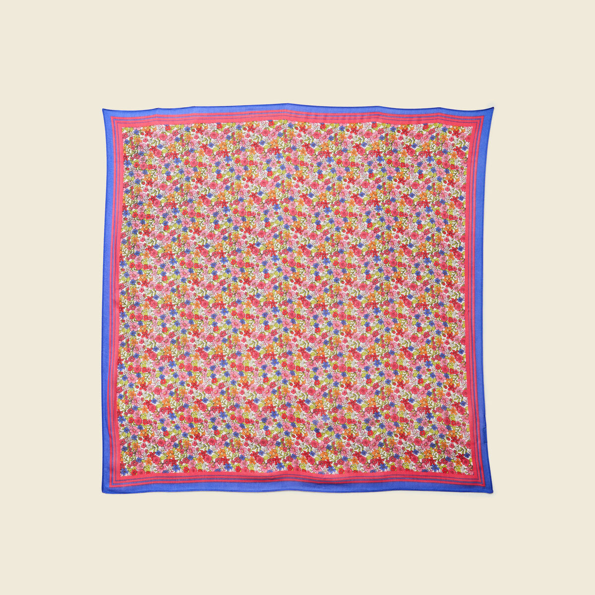 Foulard &agrave; motifs multicolore femme