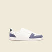 Tennis plates à lacets bleu marine homme