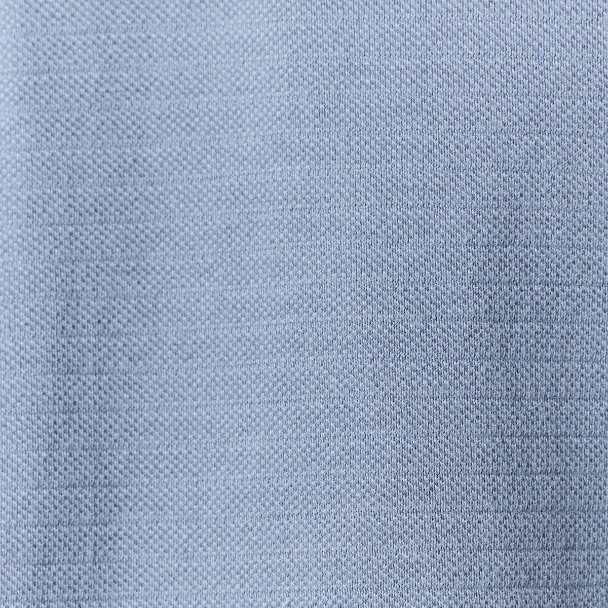 Polo cintr&eacute; en coton manches courtes bleu fonc&eacute; homme