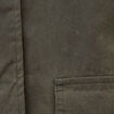Parka oversize courte col classique vert kaki femme