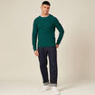 Pull éco-responsable vert canard homme