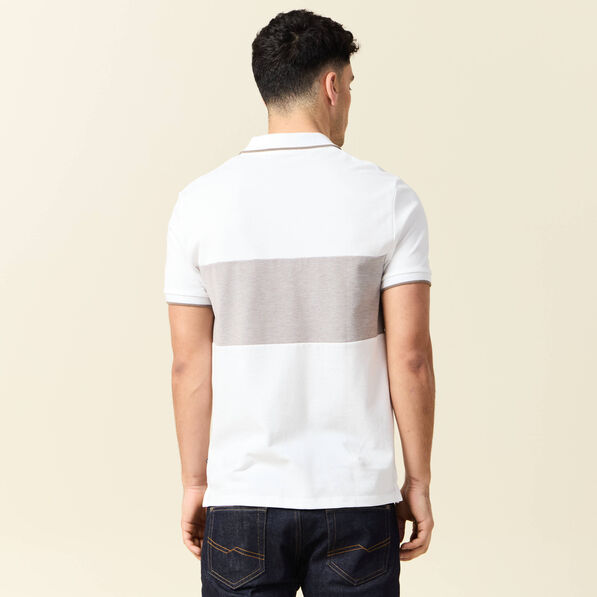 Polo manches courtes taupe homme