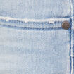 Short droit éco-responsable denim bleach femme