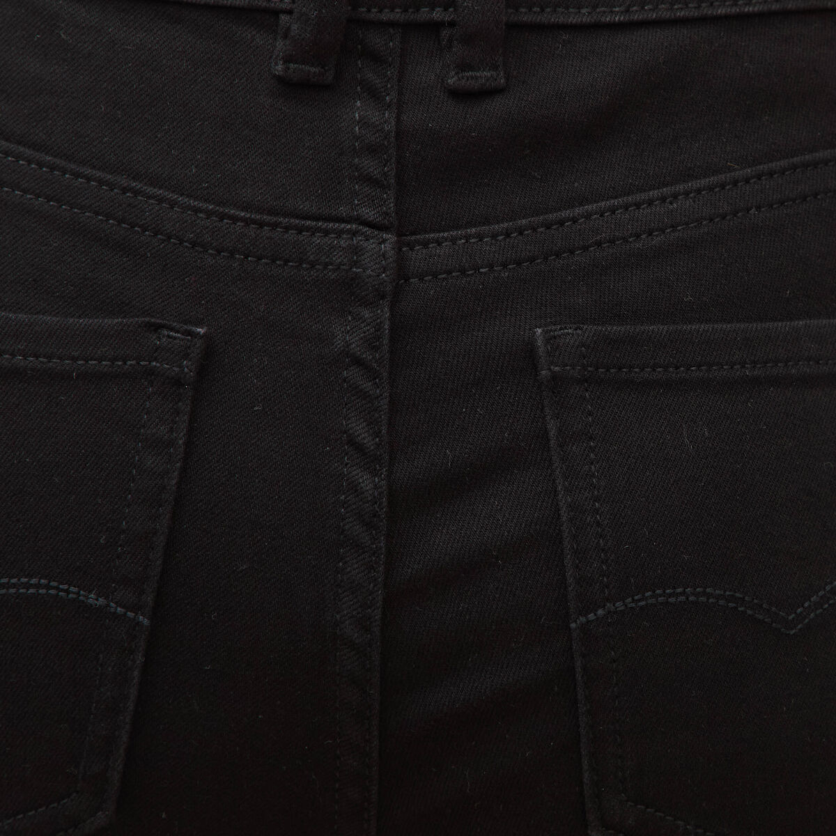 Jeans bootcut denim noir femme