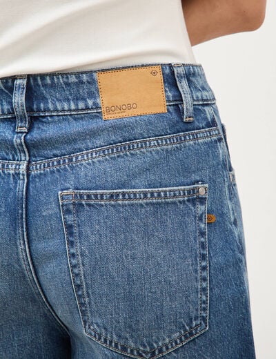 Jeans loose en coton denim used femme