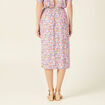 Jupe midi fourreau rose femme