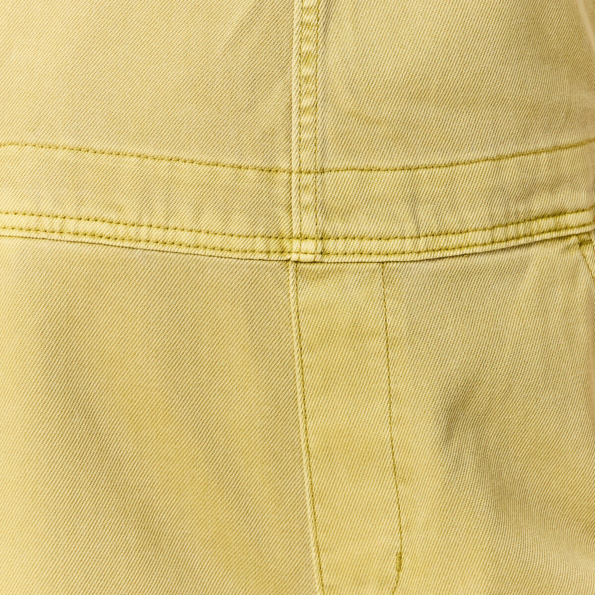Salopette en jean vert olive femme