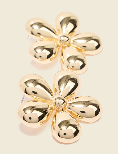 Boucles d'oreilles couleur or femme