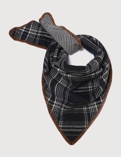 Foulard noir femme