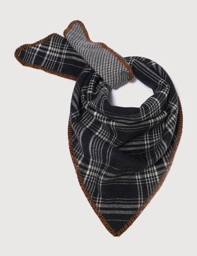 Foulard noir femme