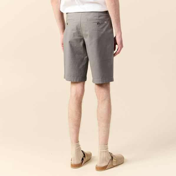 Bermuda droit éco-responsable gris homme
