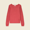 Pull à manches longues rose framboise femme