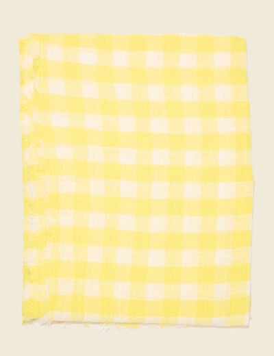 Foulard jaune citron femme