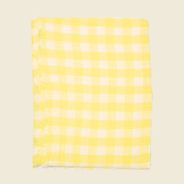 Foulard jaune citron femme