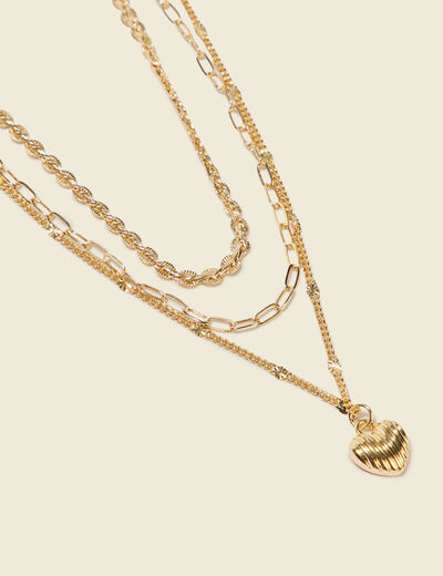 Collier couleur or femme