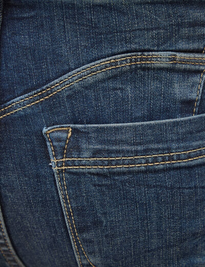 Jeans skinny push-up taille standard denim brut femme
