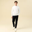 Sweat manches longues ecru homme