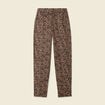 Pantalon slouchy taille haute beige femme