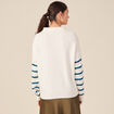 Pull camionneur ecru femme
