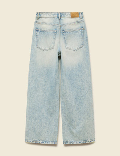 Jeans loose taille standard bleu femme