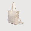 Sac bandouli&egrave;re en coton doubl&eacute; multicolore femme