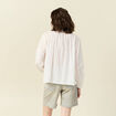 Chemise manches longues ecru femme
