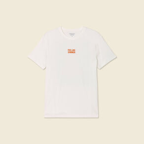 T-shirt manches courtes ecru homme