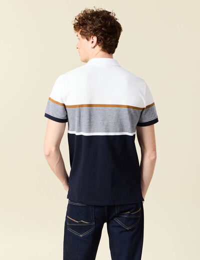 Polo manches courtes blanc homme