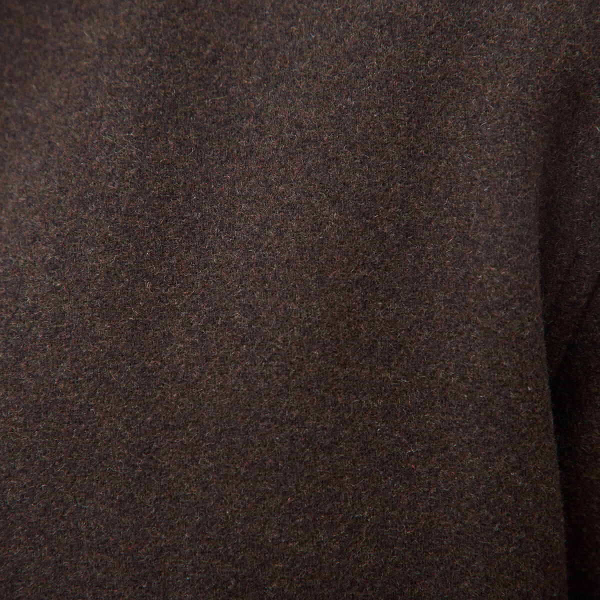Veste oversize courte col classique marron homme