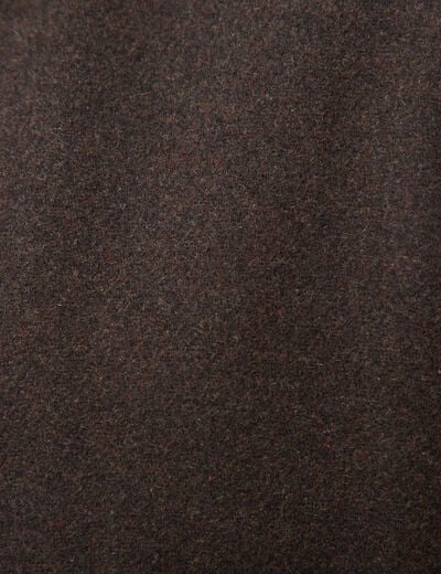 Veste oversize courte col classique marron homme