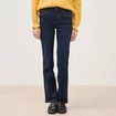 Jeans regular taille haute denim brut femme