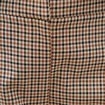 Pantalon barrel bas resserr&eacute; &agrave; carreaux ficelle femme
