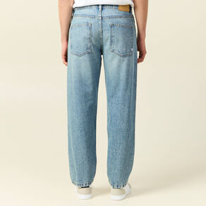 Jeans large relaxed denim dirty homme