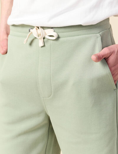 Short jogpant vert olive homme