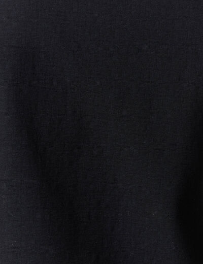 Chemise manches courtes noir homme
