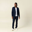 Veste esprit blazer droite bleu marine homme