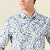 Chemise à manches longues blanc homme