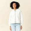 Gilet matelassé ecru femme