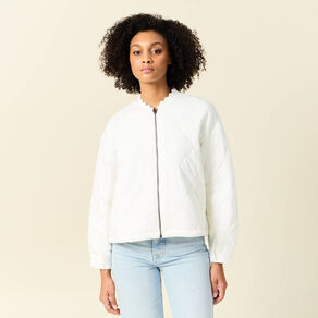 gilet matelasse ecru femme Gilet matelassé ecru femme