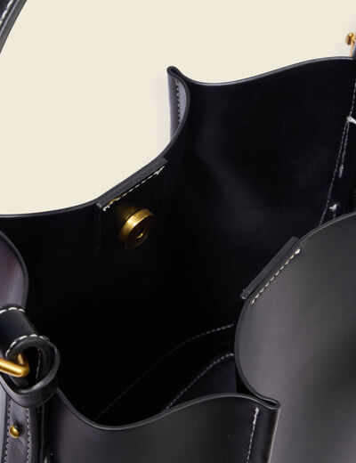 Sac bandouli&egrave;re noir femme
