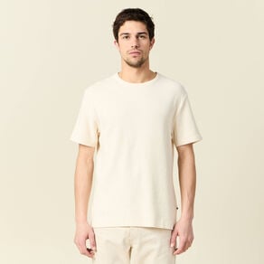 t shirt manches courtes ecru homme T-shirt manches courtes ecru homme
