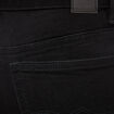 Jeans bootcut cropped taille bascul&eacute;e denim noir femme