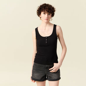 Débardeur sans manches noir femme