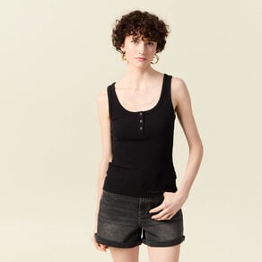 debardeur sans manches noir femme Débardeur sans manches noir femme