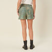 Short droit vert menthe femme