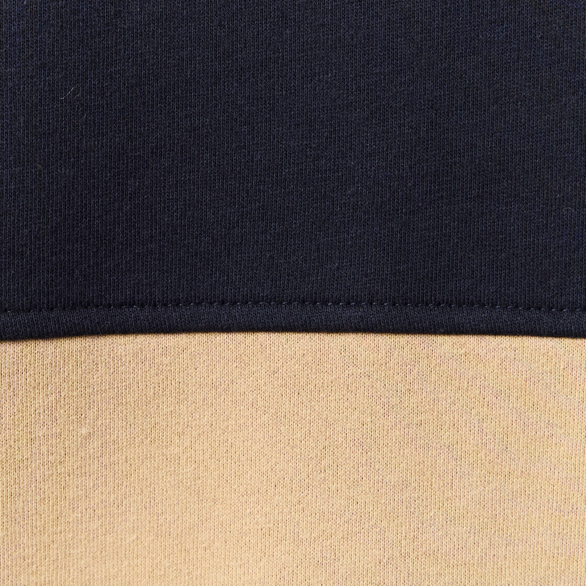 Sweat zippé à capuche beige homme