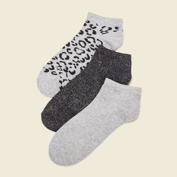 lot 3 paires chaussettes gris femme Lot 3 paires chaussettes gris femme