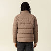Doudoune capuche amovible marron fonc&eacute; homme