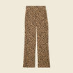 Pantalon large fuide camel femme