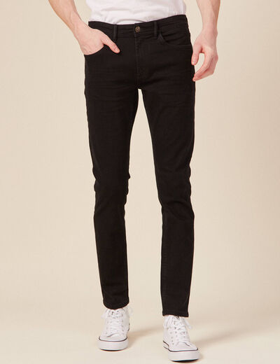 Jeans slim longueur 32 denim noir homme